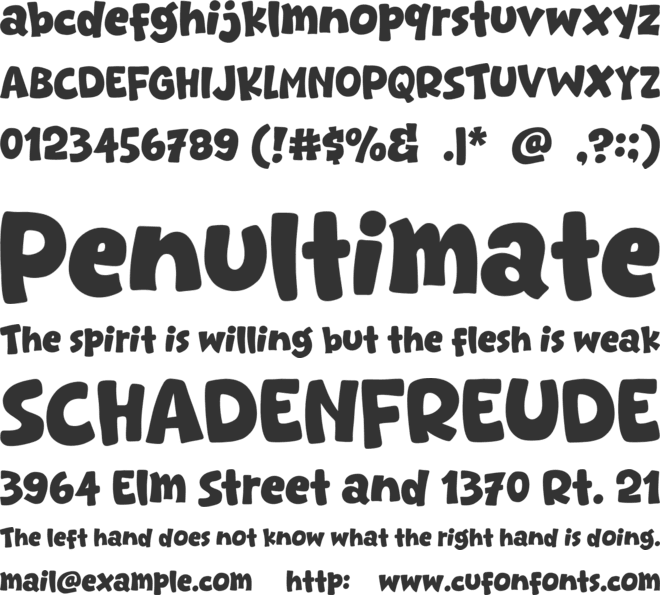Slow Home font preview