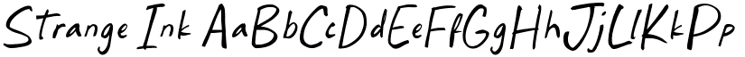 Strange Ink font download