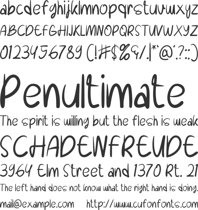 Halykitty font preview