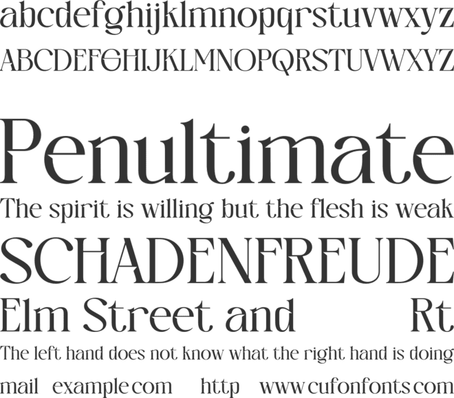 Aurellis font preview