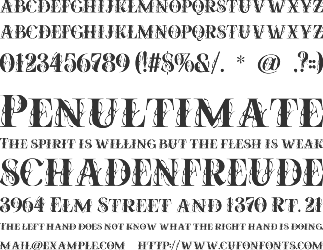 Soullar font preview