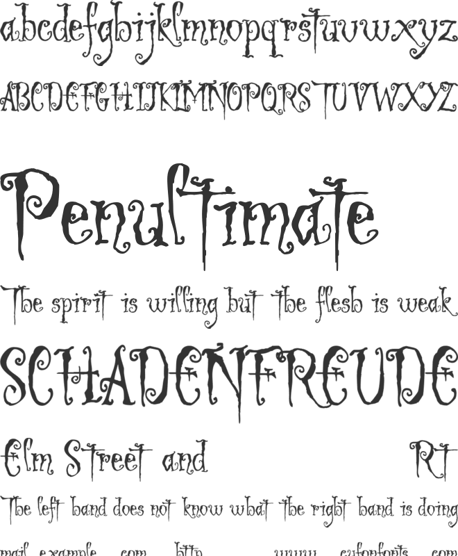 Ligeia font preview