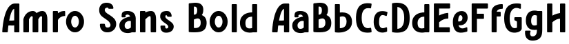 Amro Sans Bold font