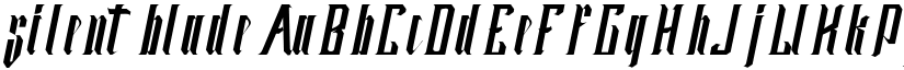 silent blade font download