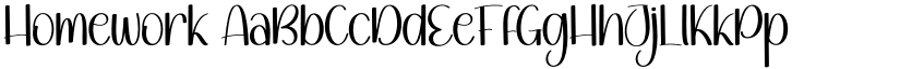 Homework font download