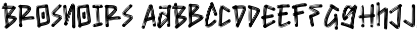 Brosnoirs font download
