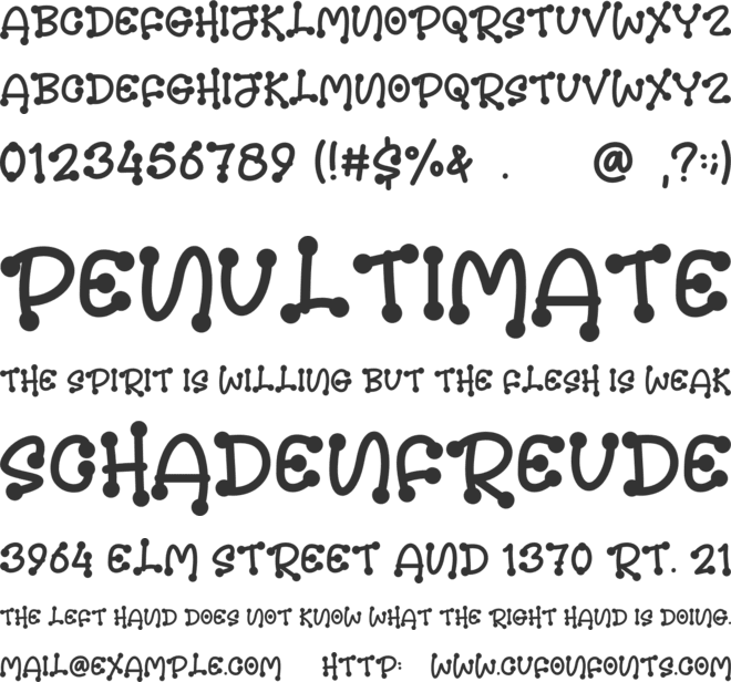 Dotplays font preview