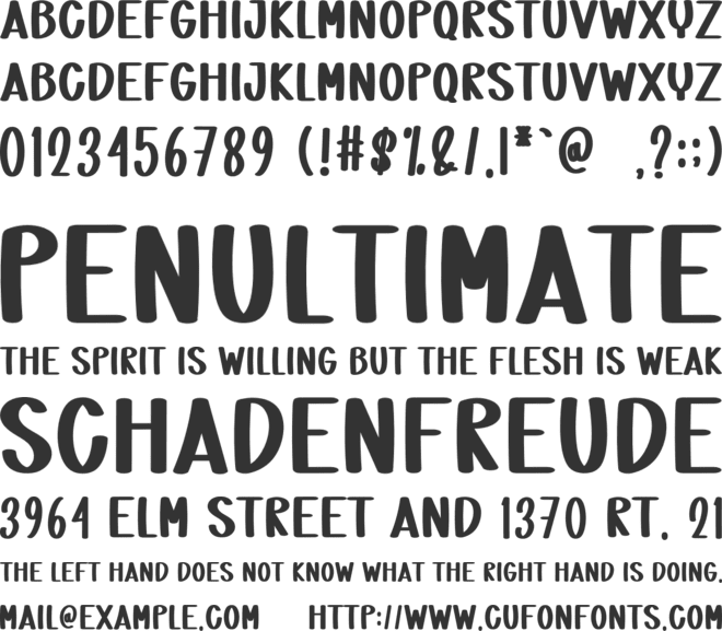 Honey Autumn font preview