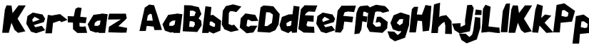 Kertaz font