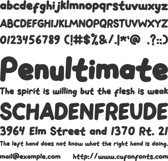 Fitory font preview