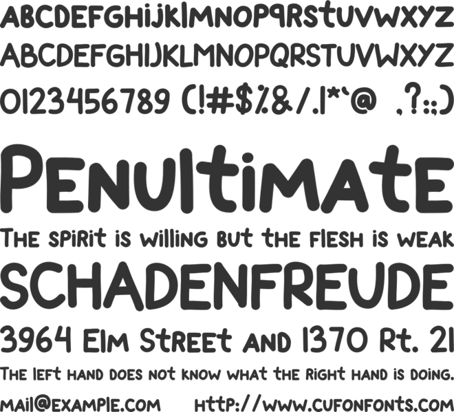 Nanew font preview
