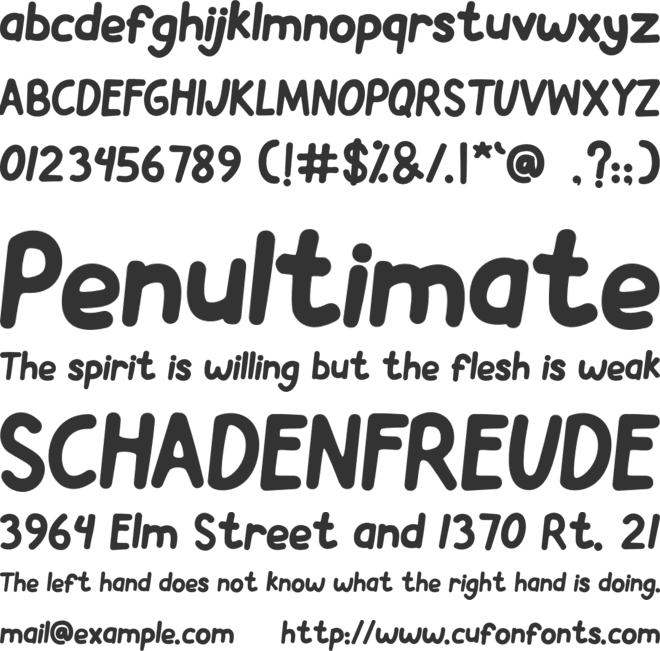 LICADO font preview