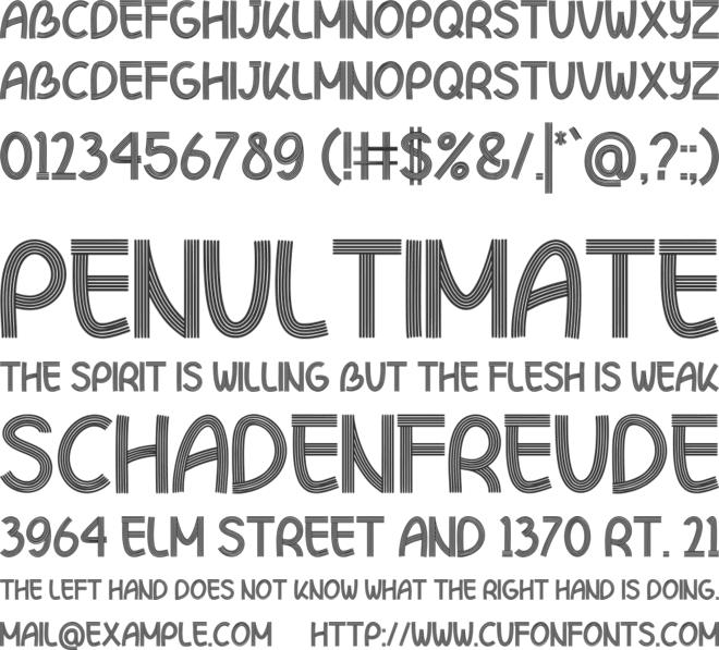 Jumanti font preview