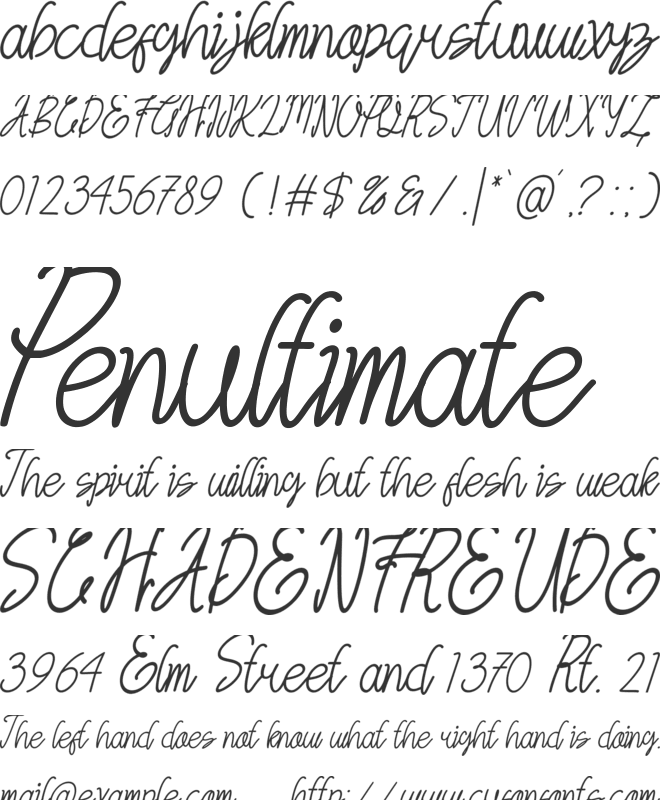 Eyollanita font preview