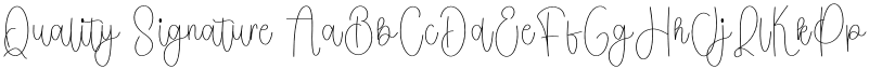 Quality Signature font download
