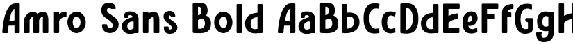 Amro Sans Bold font