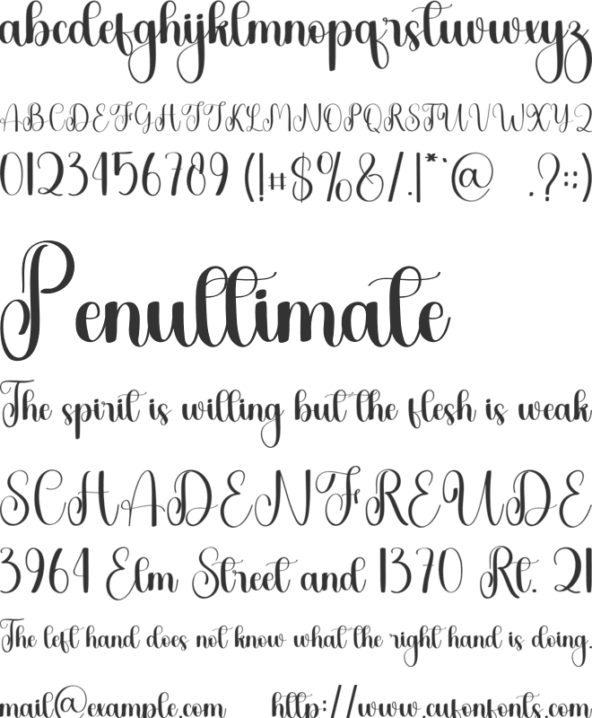 Hey Honest font preview
