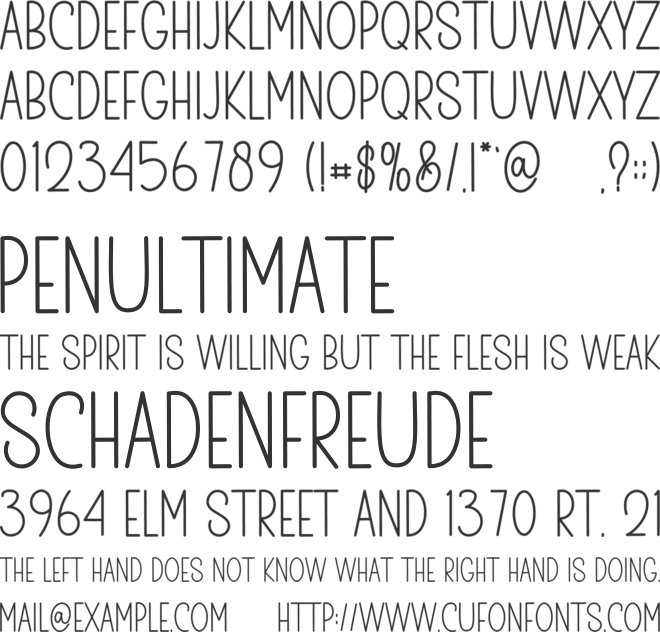 Create Memories font preview