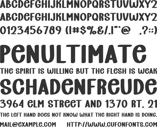 Banana Choise font preview