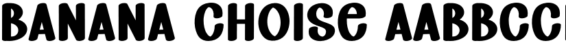 Banana Choise font download