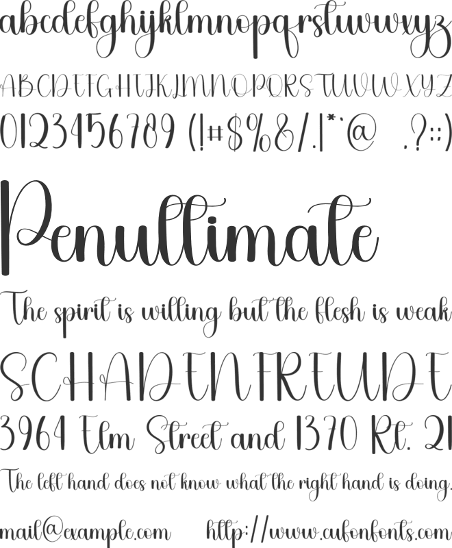 Edition Alphabet font preview