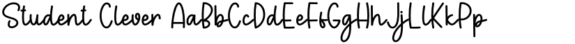 Student Clever font download