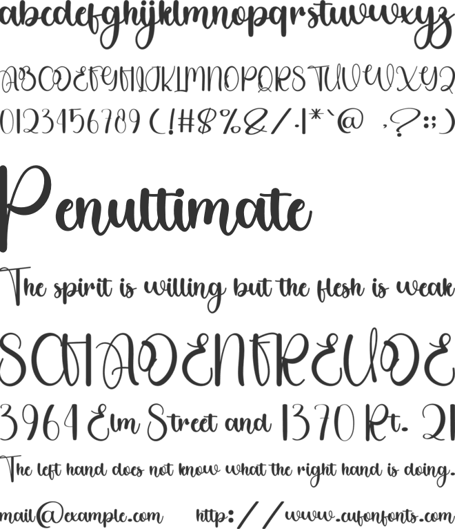 Babyboy font preview