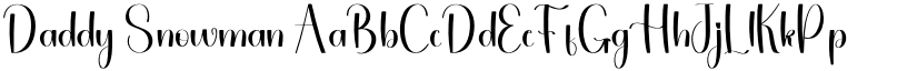 Daddy Snowman font download