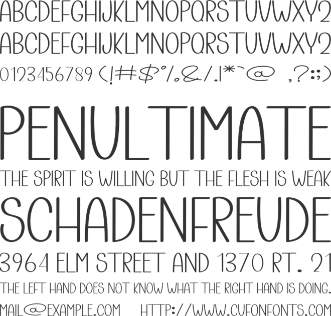 Smile October font preview