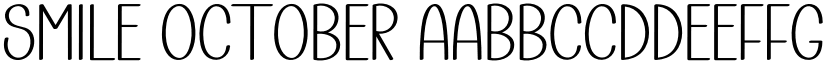 Smile October font download