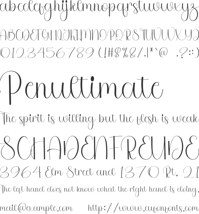 Santa Sometimes font preview