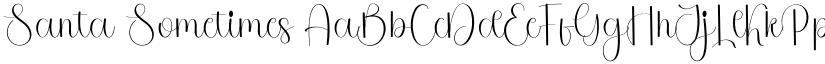 Santa Sometimes font download