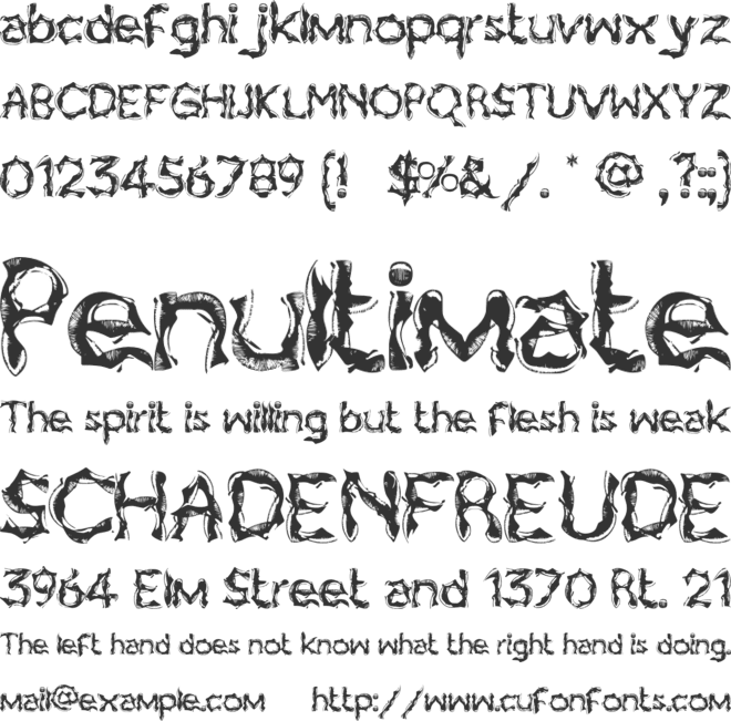 Twist of Gold II Tarnished Gold font preview