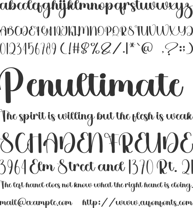 Santa Vintage font preview