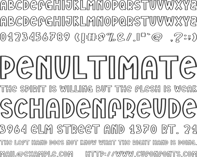 Nothing Smoothie font preview