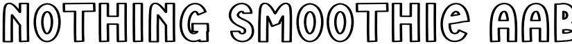 Nothing Smoothie font download