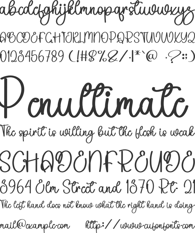 Coffee Roastery font preview