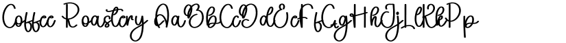 Coffee Roastery font download
