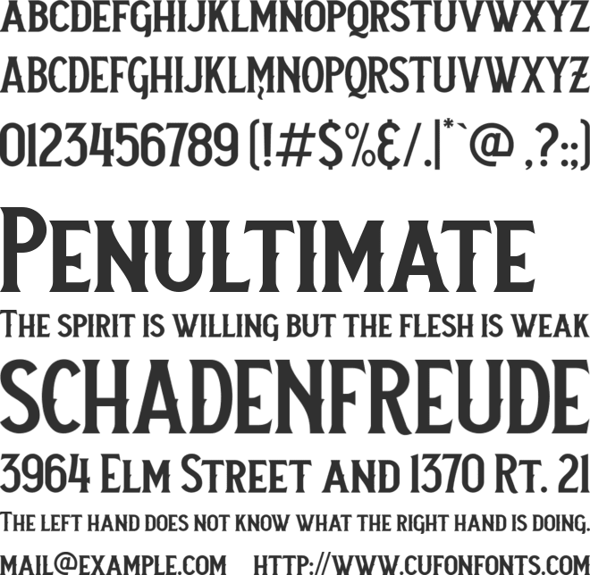 Neue Stanley font preview