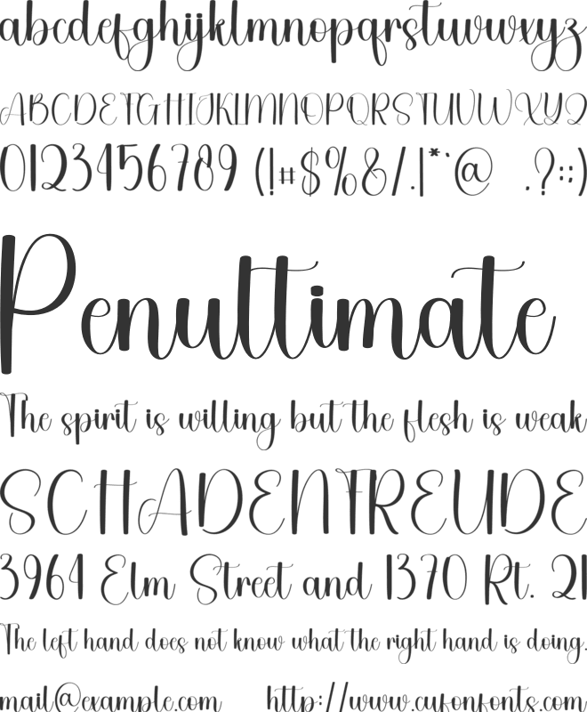 City Center font preview