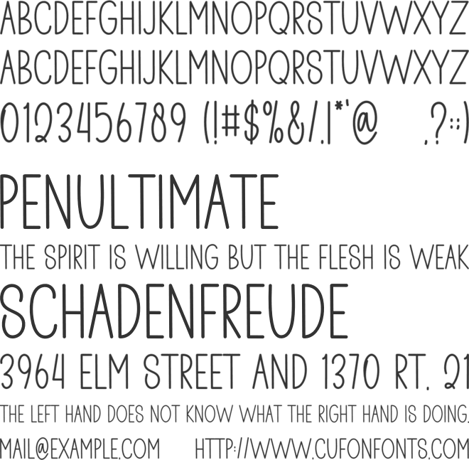 Chubby Girls font preview