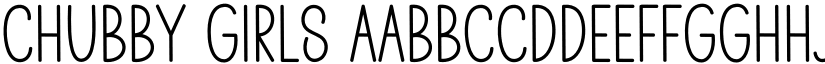 Chubby Girls font