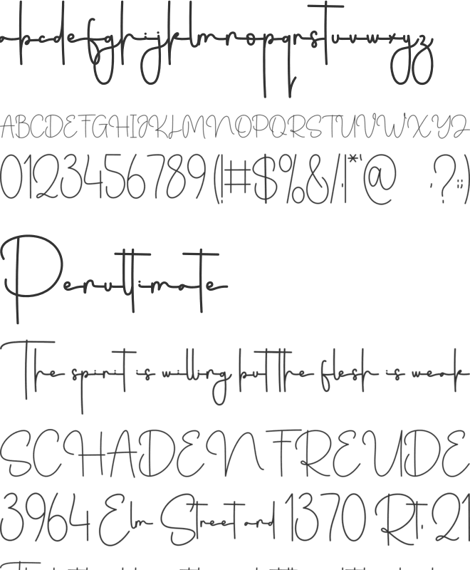 Notesheet font preview