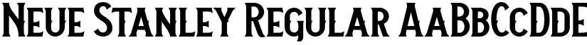 Neue Stanley Regular font
