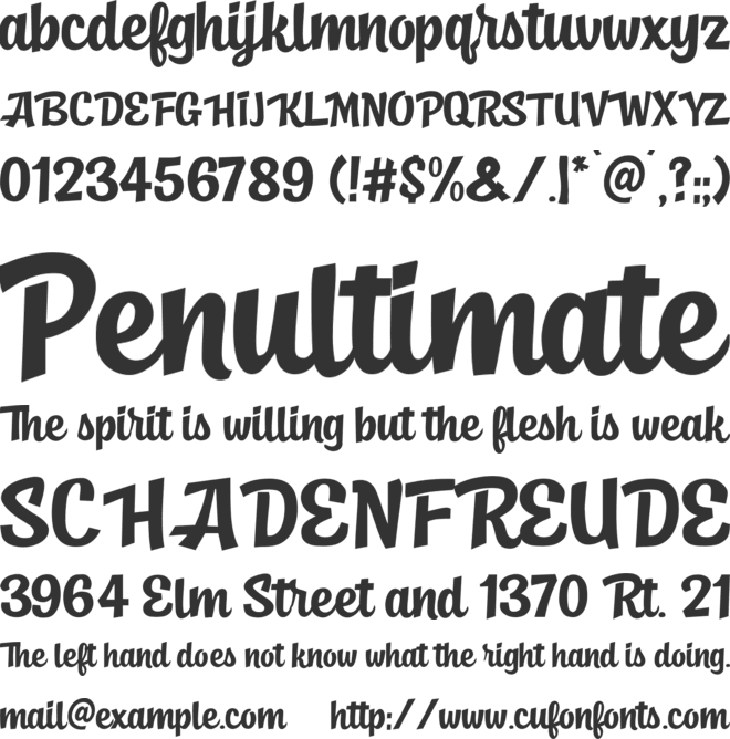Wakeboard Studio font preview