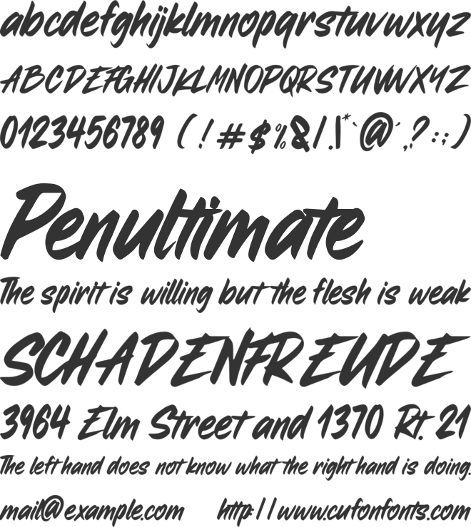 The Blue Wave font preview