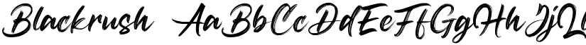 Blackrush font download