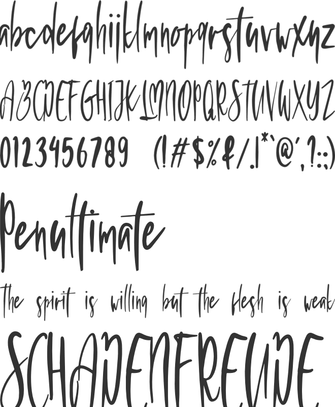 Bloody Night font preview