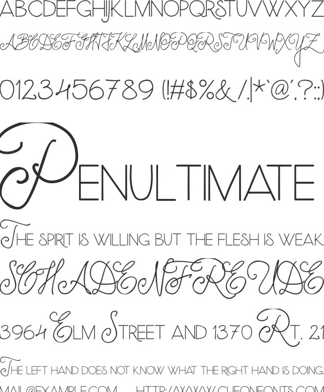 Kwintus Halved font preview