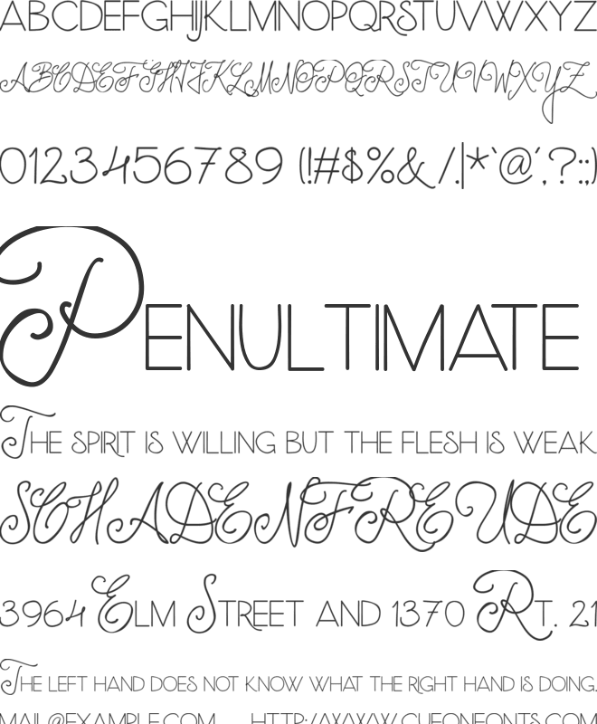 Kwintus Halved font preview